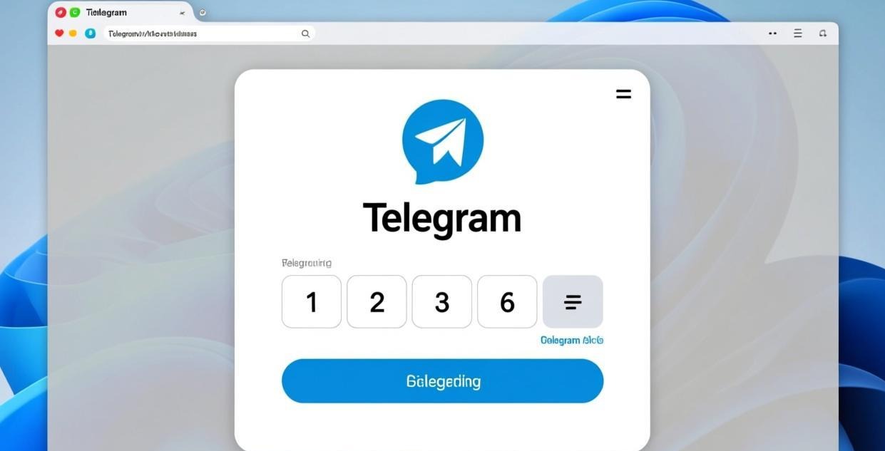 Telegram 桌面版登录界面