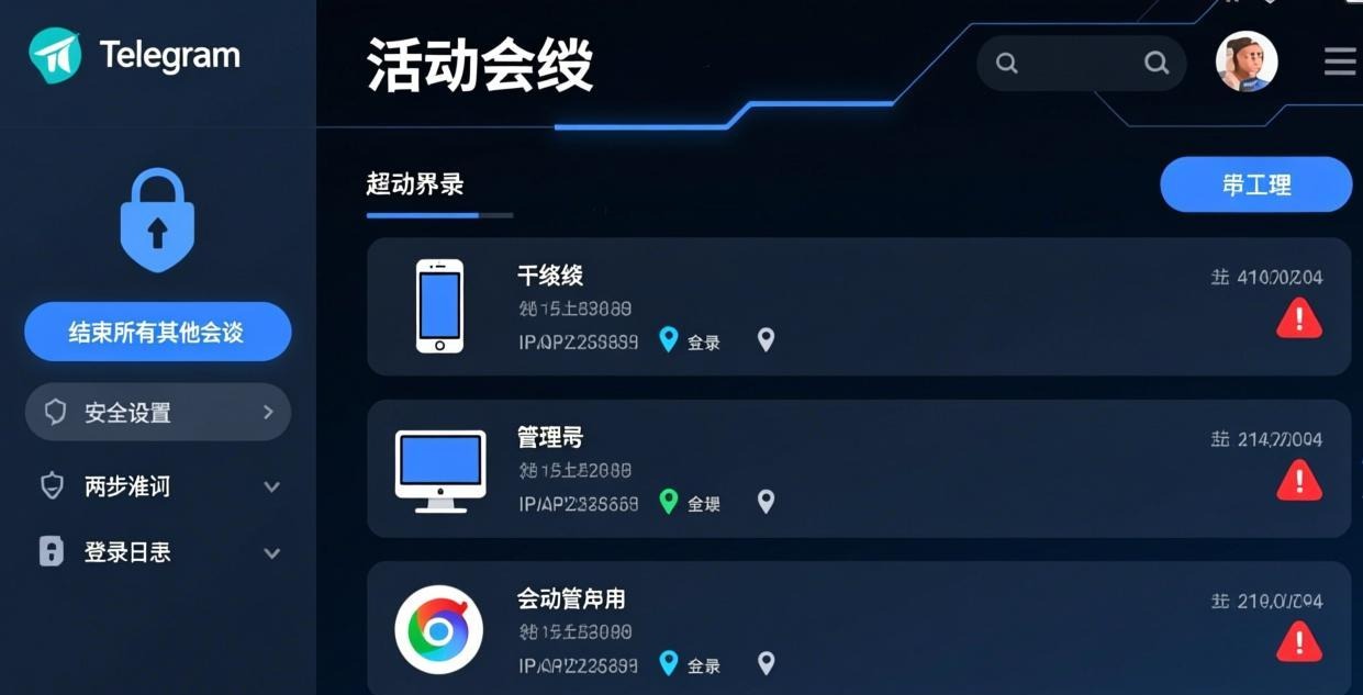 主动会话管理界面